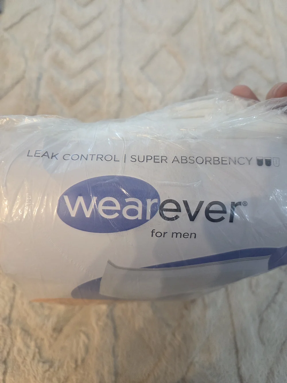 Wearever Men Incontinence Briefs  White Leak Control‎ & Super Absorbency Size XL